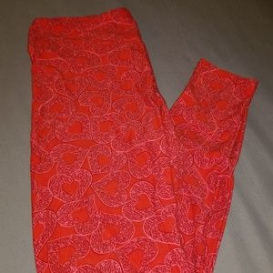 Lularoe TC Heart leggings